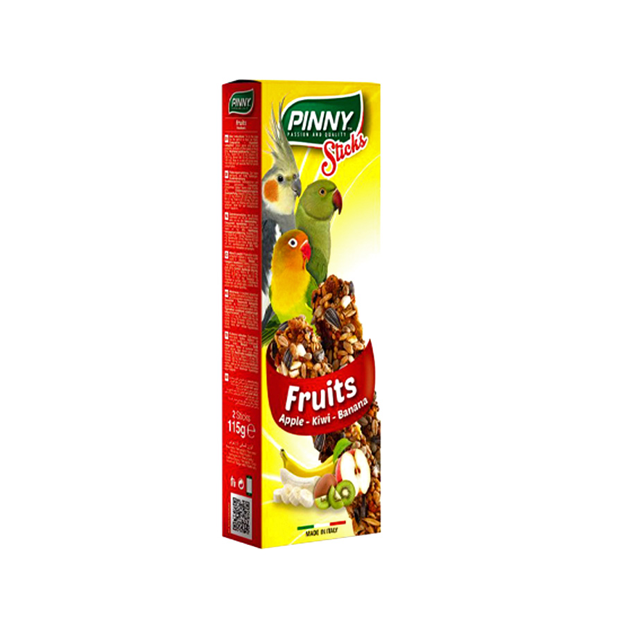 استیک میوه ای پینتا برای انواع طوطی سانان – Pineta Fruits PINNY